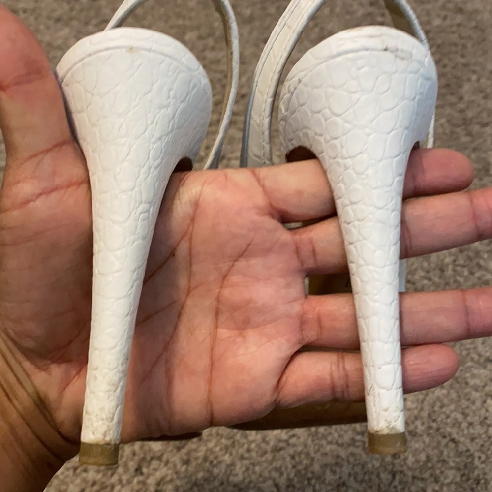 White Christian DIOR HEELS - Picture 4 of 12